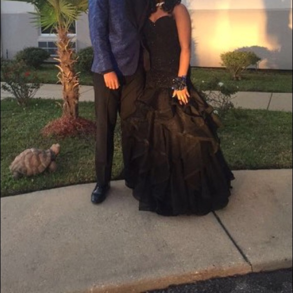 Black sequen mermaid formal dress( you make offer) - Picture 2 of 5